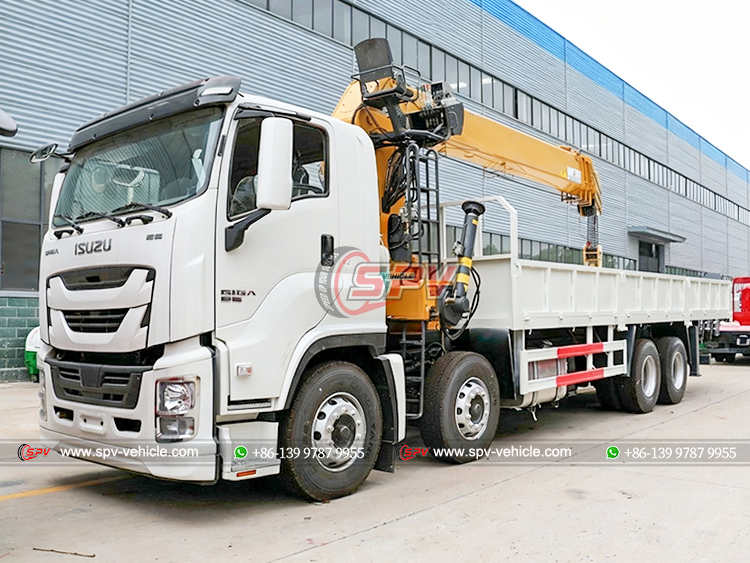ISUZU 8x4 Telescopic Crane Truck - Front Left Side